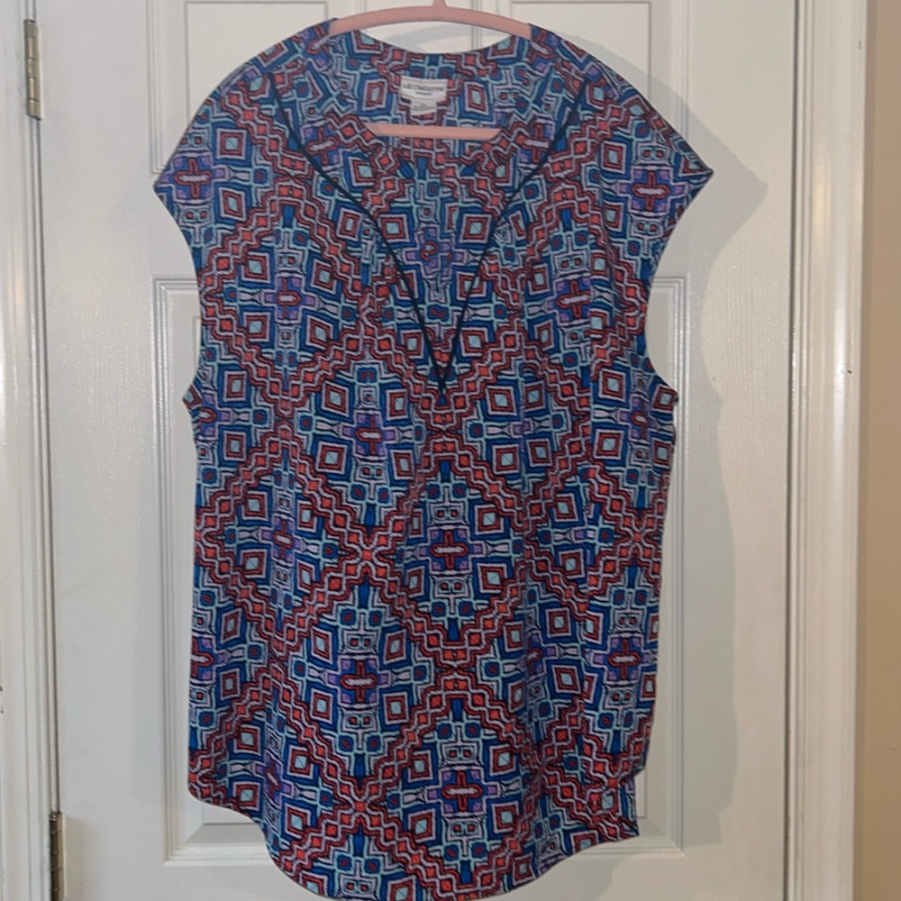 Plus Size women’s Liz Claiborne split neck blouse